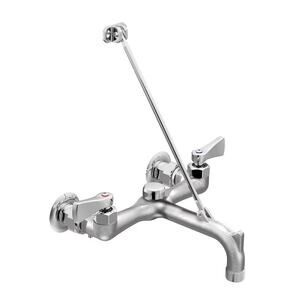 Moen M-Dura Rough 2 Handle Service Sink Kitchen Faucet 8230 Chrome Finish